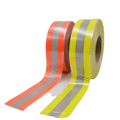 คุณภาพ Hi Vis Custom Heat Press Transfer ไวนิลแบ่งส่วนเทปสะท้อนแสงสำหรับเสื้อผ้า