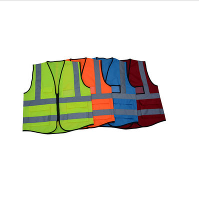 Red Ladies Hi Vis Running Vest เสื้อกั๊กสะท้อนแสงเพื่อความปลอดภัย Fitness Sash Harness Biking