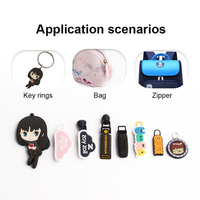 ตัวเลื่อนซิปดึงเชือก PVC ซิลิโคนดึงซิปสำหรับถุงยาง 10 มม. #3 #5 #6 #8