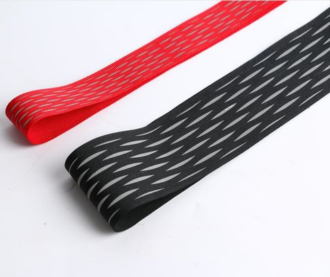 Jacquard Webbing Strap ไนลอนทอสะท้อนแสงสำหรับกระเป๋าเสื้อผ้า
