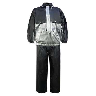 Silver Reflective Cycling Rain Jacket Coat เสื้อกันฝนสะท้อนแสงระบายอากาศน้ำหนักเบาพร้อมฮู้ด