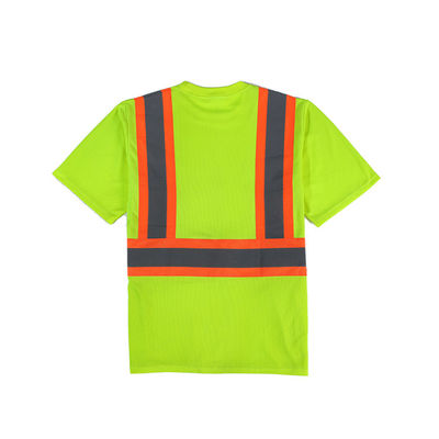 เสื้อเชิ้ตแขนสั้น Class 3 Hi Vis Fr ความปลอดภัยในการมองเห็นสูง เสื้อยืด เสื้อโปโล สะท้อนแสง