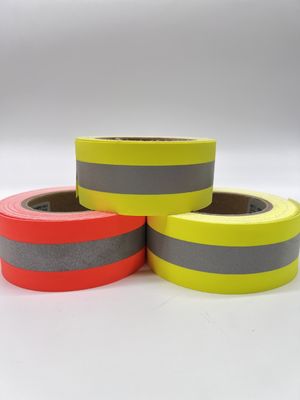 5 ซม 7.5 ซม สีเหลืองเงิน สีเหลือง สายสะท้อนแสงกันไฟ สําหรับการสวมความปลอดภัย